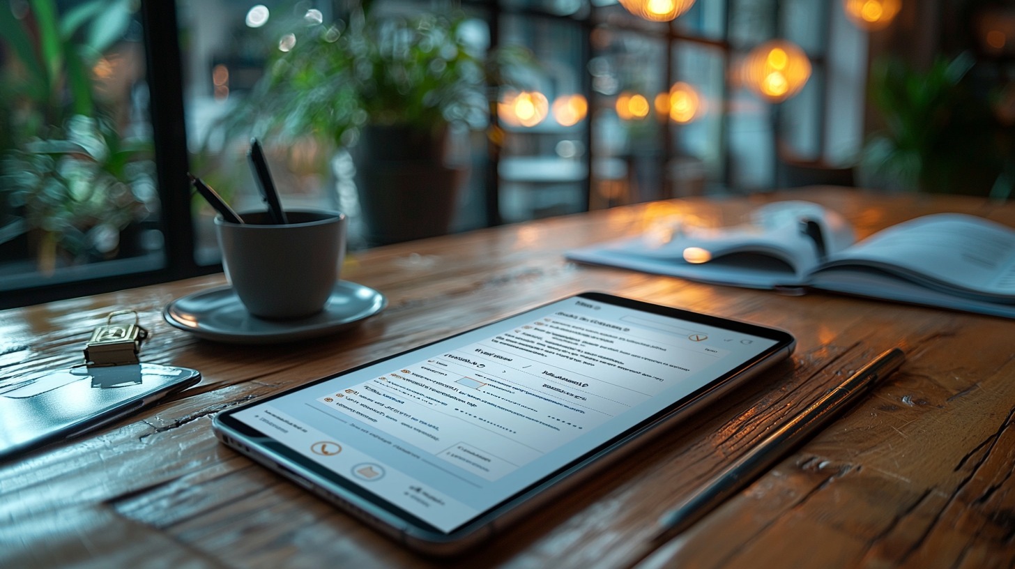 Smartphone displaying a resume-building app